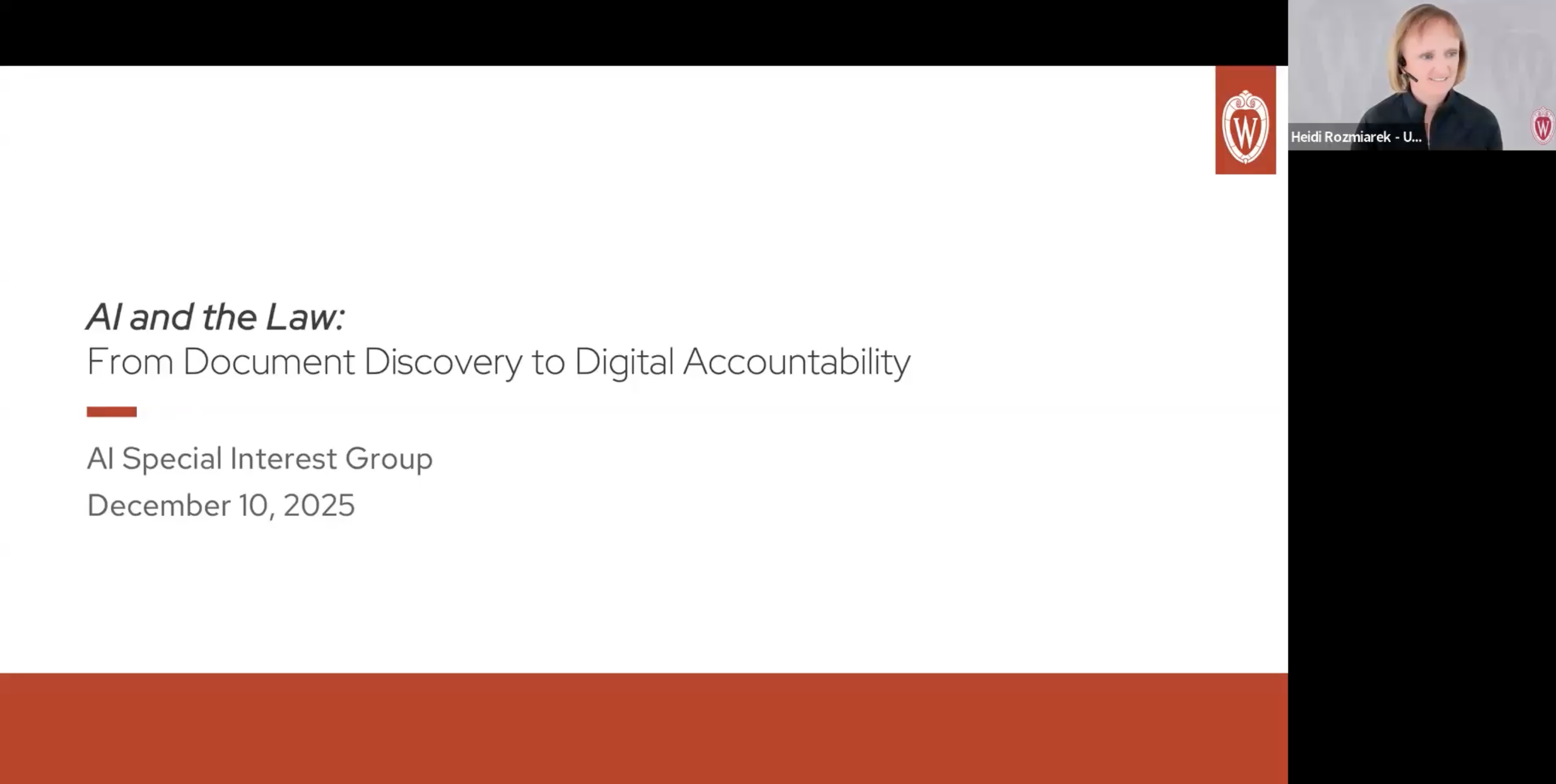 1. Full Event Recording: AI and the Law: From Document Discovery to Digital Accountability thumbnail